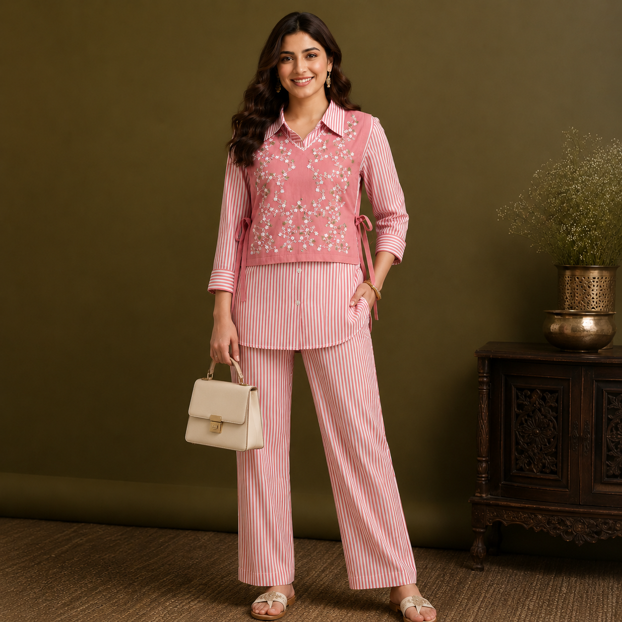 Blossom Grace 3-Piece Co-ord Set