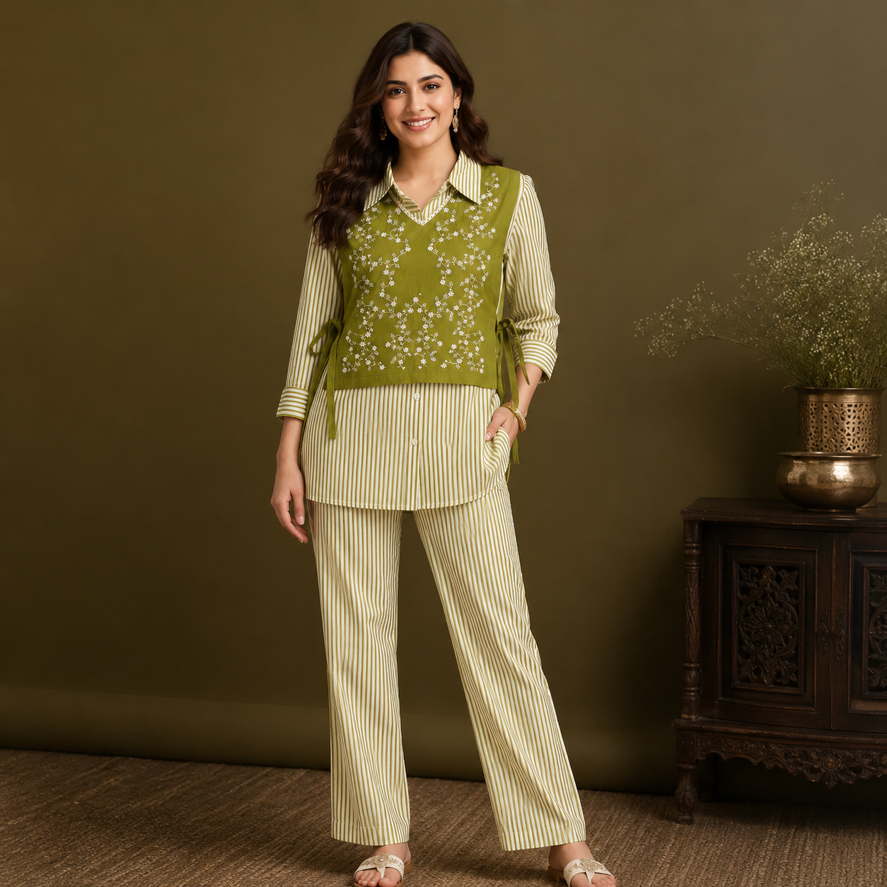 Blossom Grace 3-Piece Co-ord Set