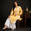 Hand-Embroidered Modal Kurta
