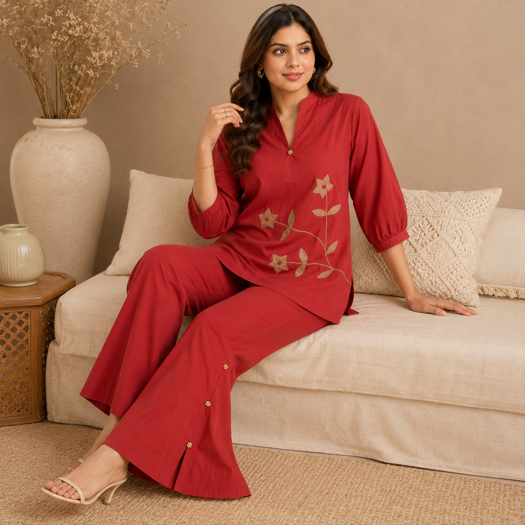 Bloom Vine Appliqué Co-ord Set