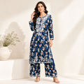 Floral Chikankari Pant Set