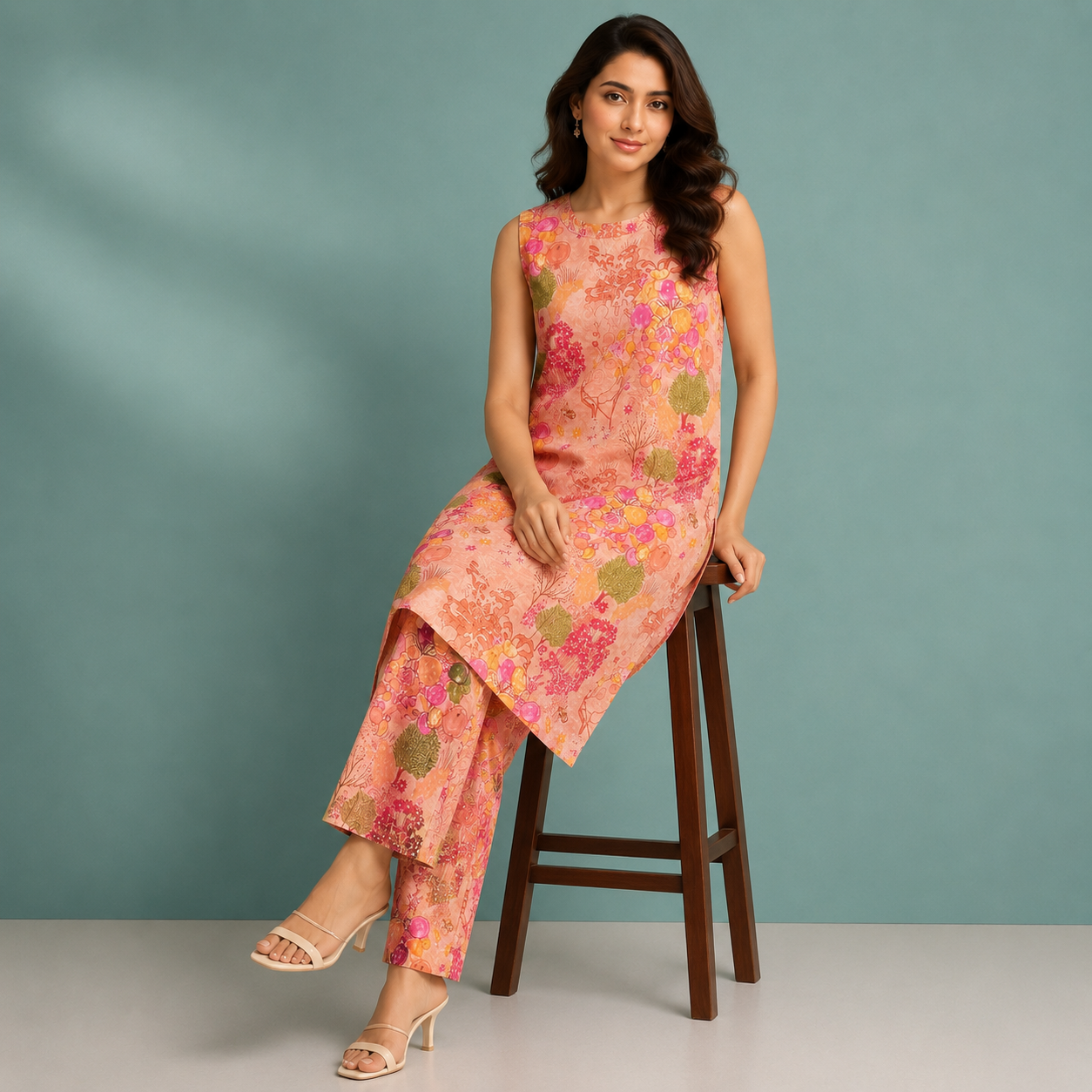Peach Blossom Garden Co-ord Set