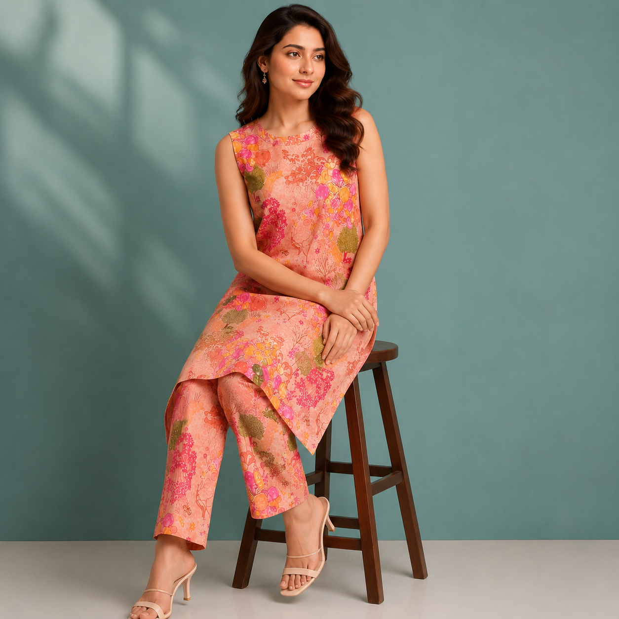 Peach Blossom Garden Co-ord Set