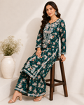 Floral Chikankari Pant Set