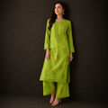 Chanderi Chikankari Pant Set