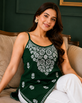 Rayon Chikankari Short Kurti