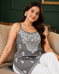 Rayon Chikankari Short Kurti
