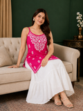 Rayon Chikankari Short Kurti