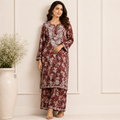 Floral Chikankari Pant Set