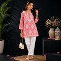 Modal Chikankari Short Kurti