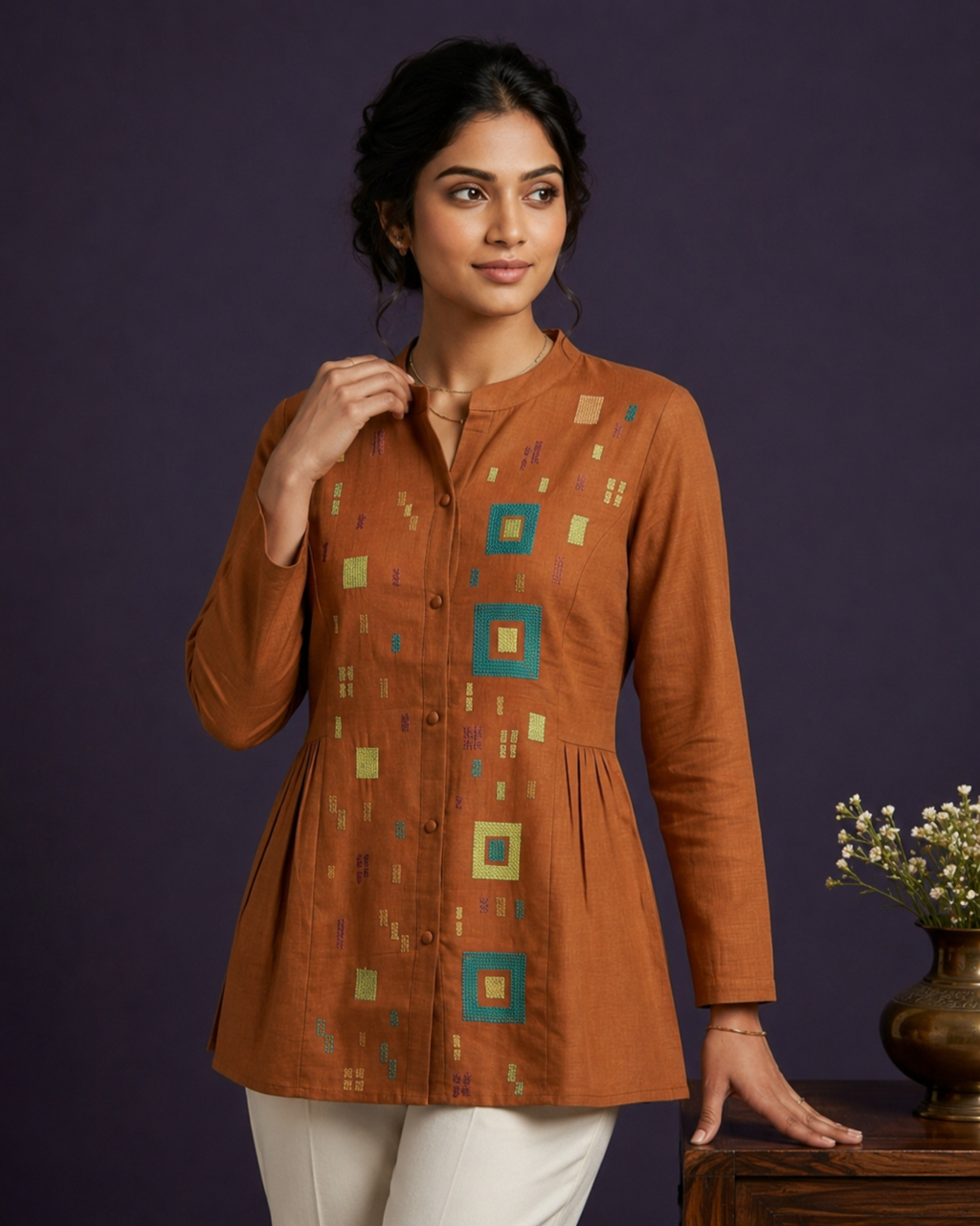 Pixel Charm Short Kurti