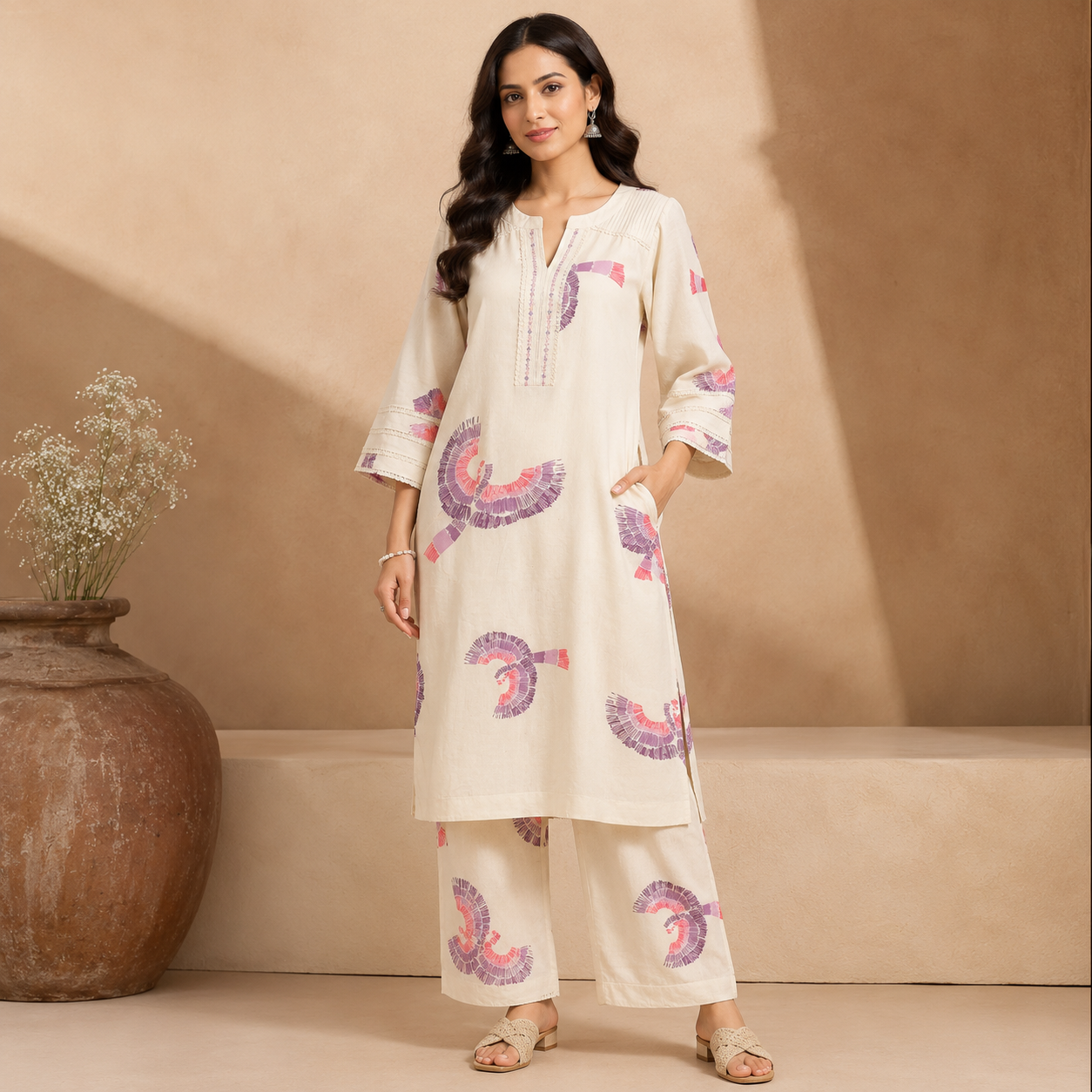 Ivory Bird Co-Ord Set