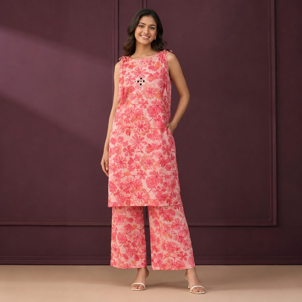 Bloom Mirror Work Co-ord Set