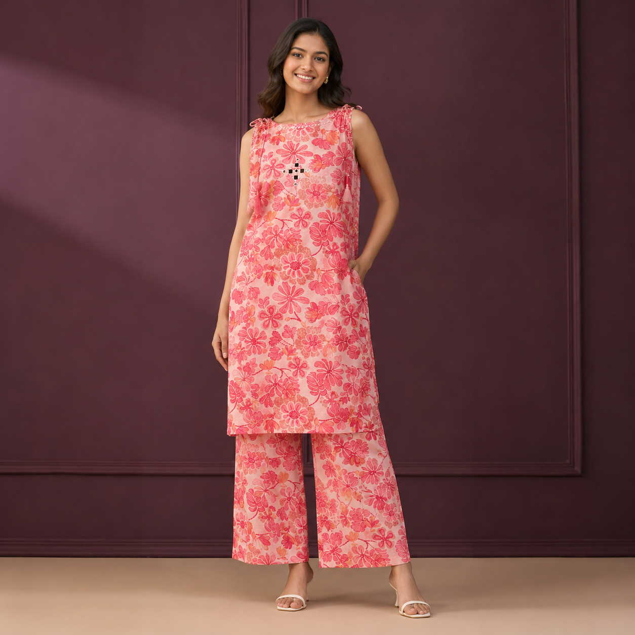 Bloom Mirror Work Co-ord Set