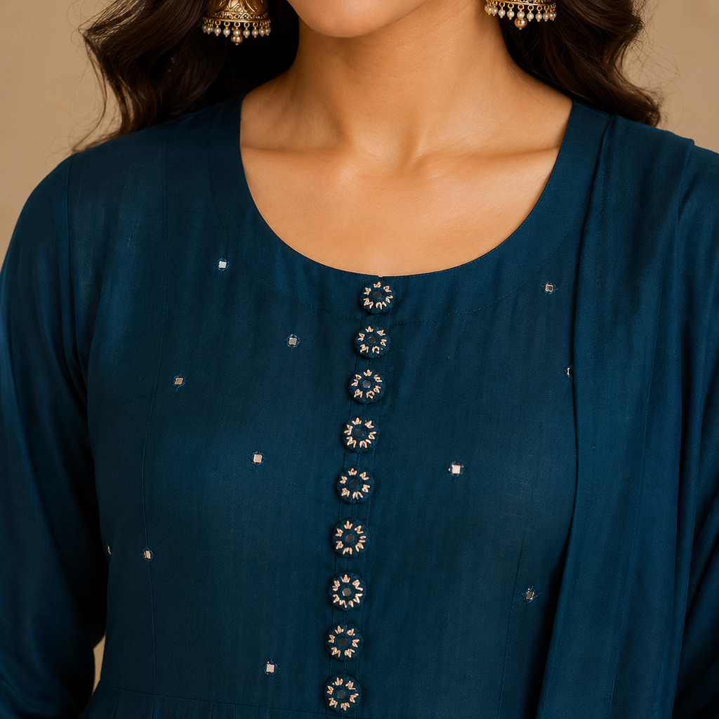 Noor Embroidered Anarkali Set