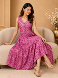 Rosé  Breeze Midi Dress