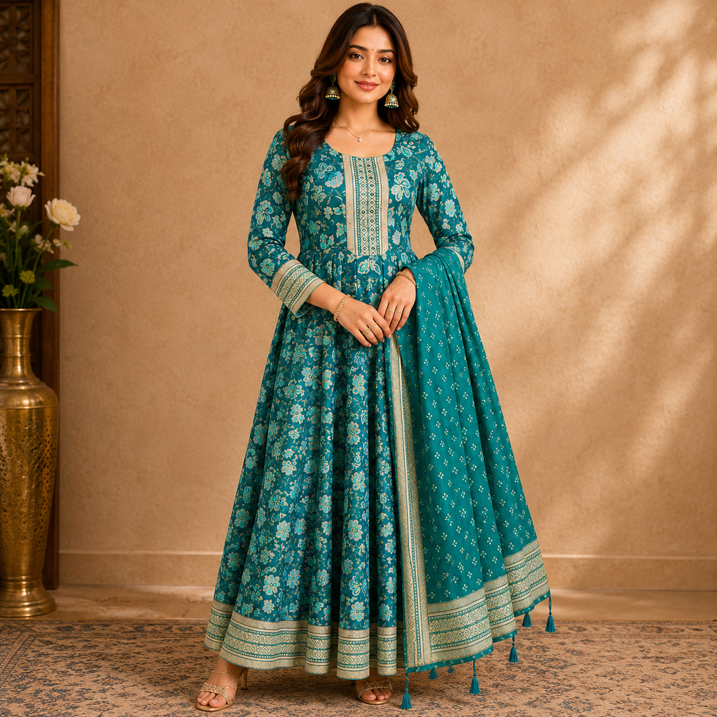 Floral Anarkali