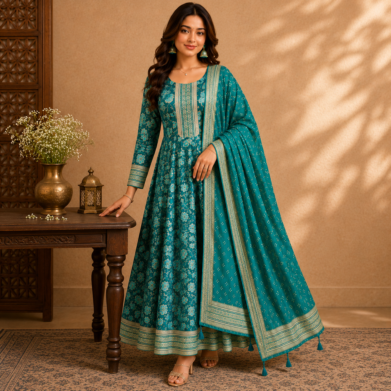 Floral Anarkali