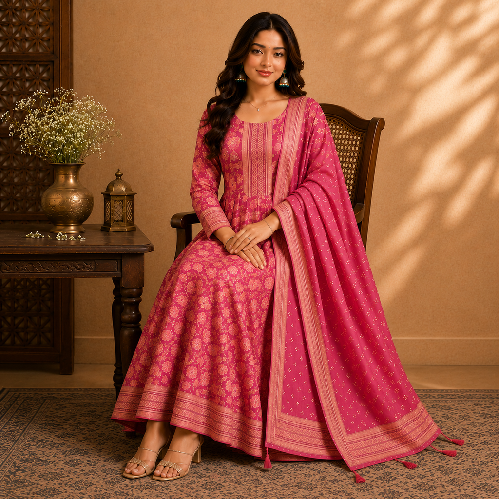 Floral Anarkali