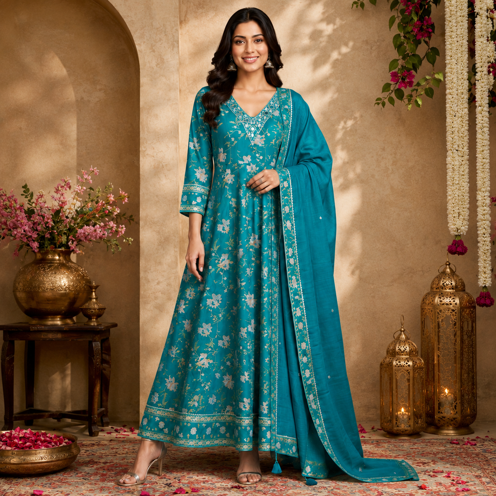Floral Anarkali