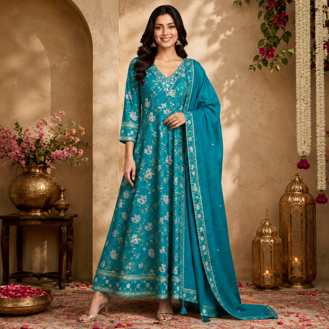 Floral Anarkali