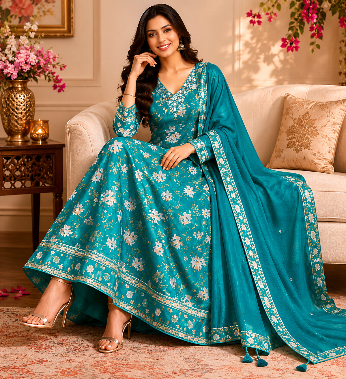 Floral Anarkali