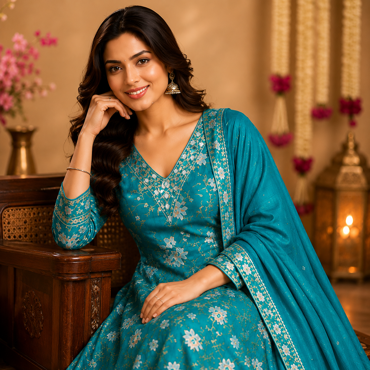 Floral Anarkali