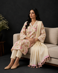 Blush Garden Grace  3 Pc Floral Suit Set