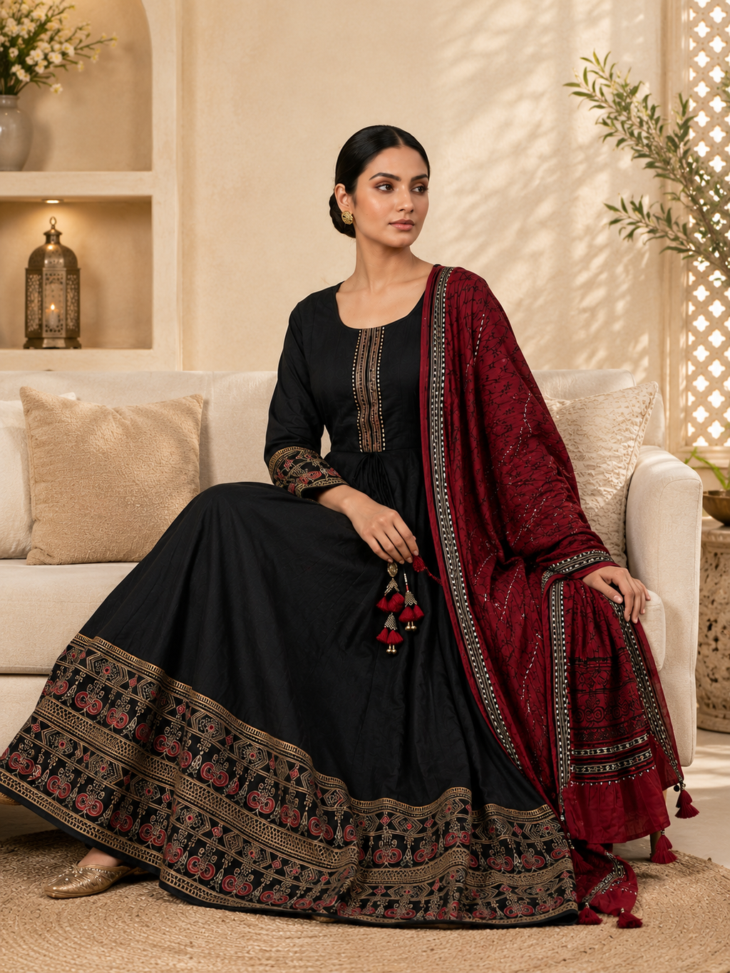 Black Noir Anarkali