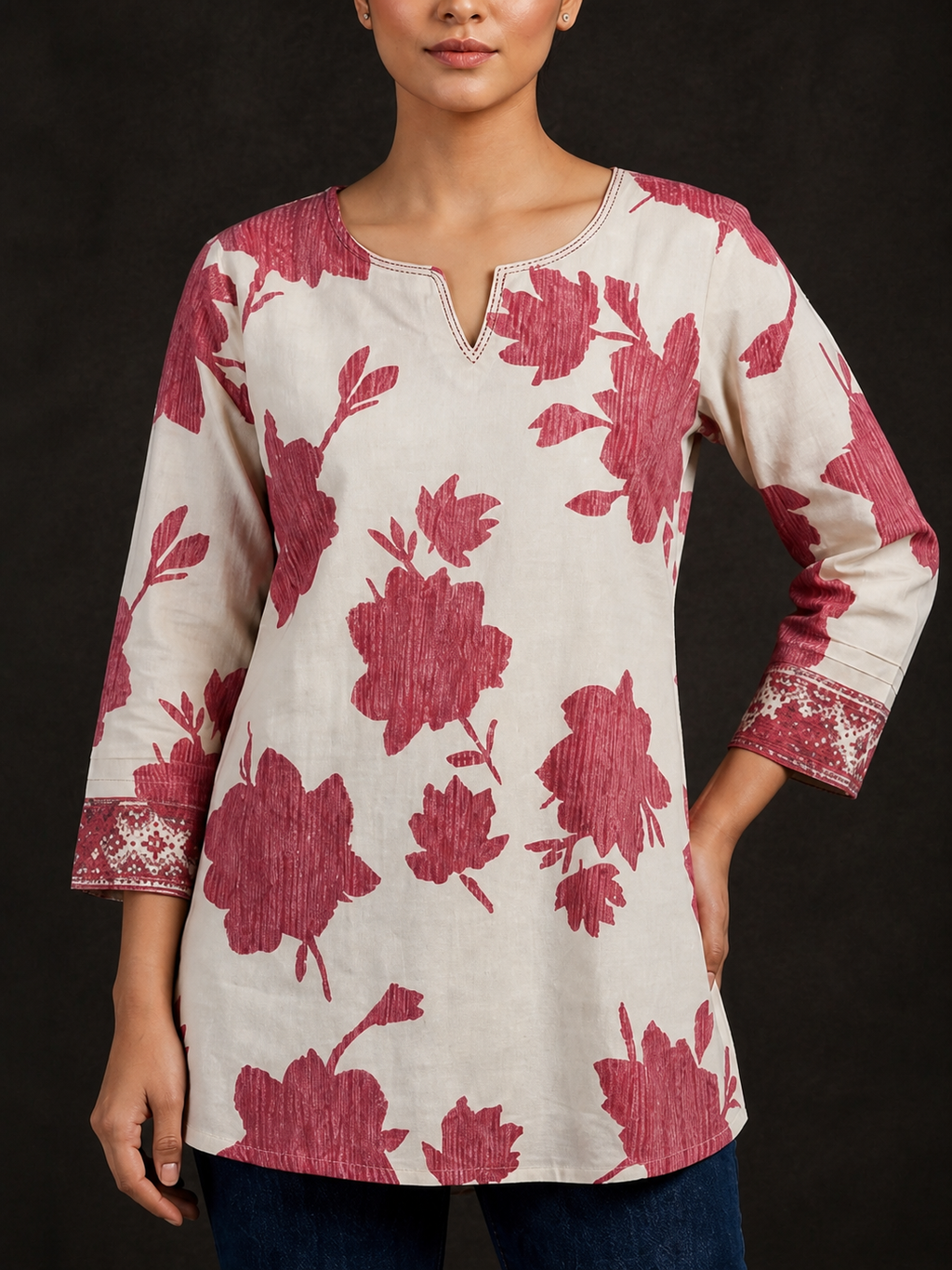 Roselle Bloom Short Kurti
