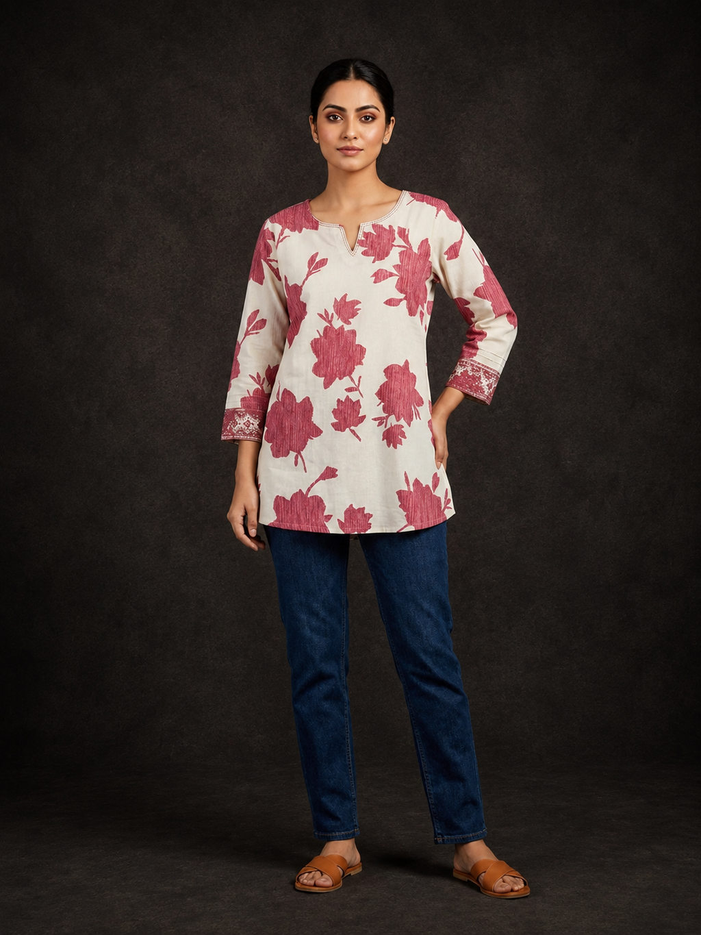 Roselle Bloom Short Kurti