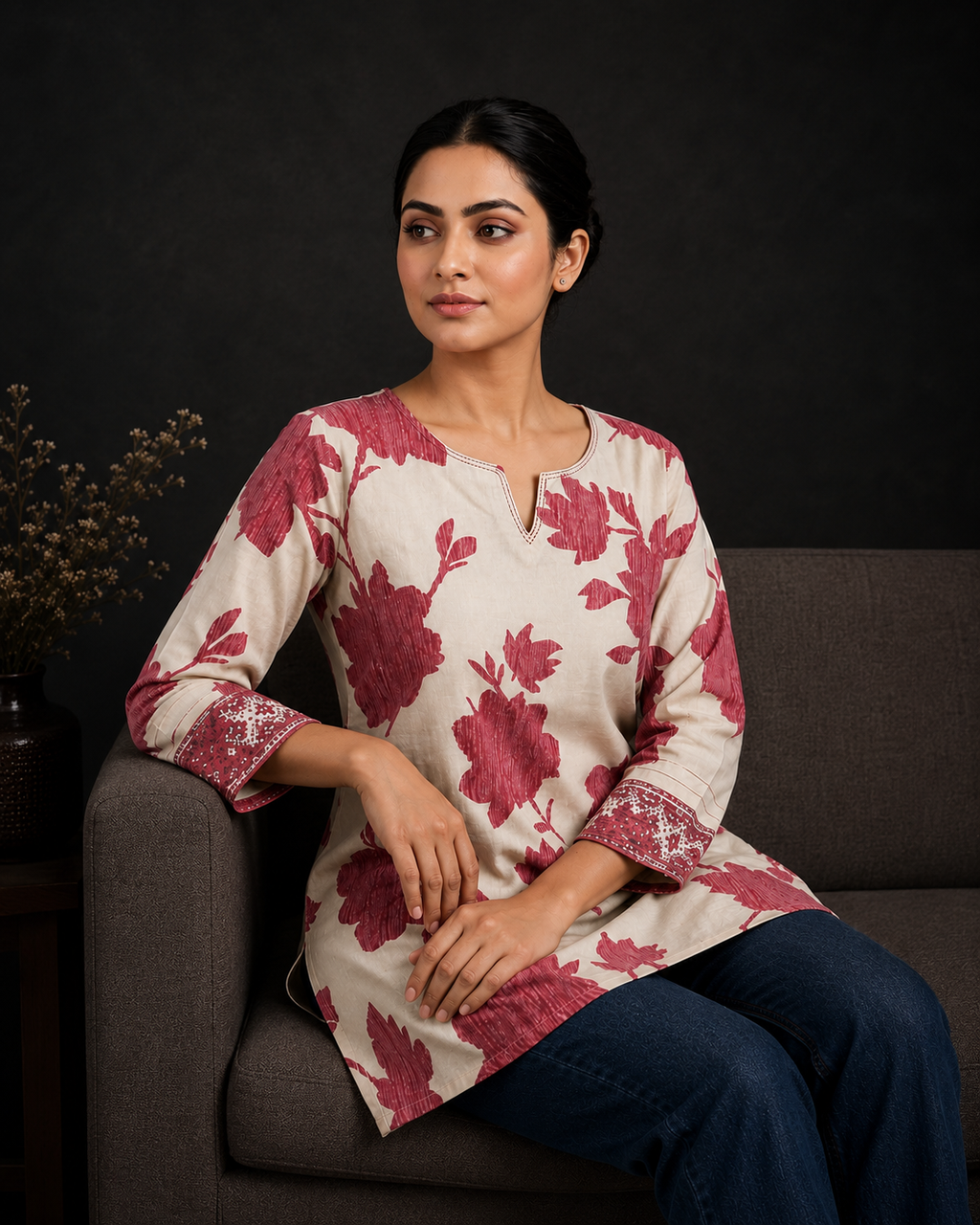 Roselle Bloom Short Kurti