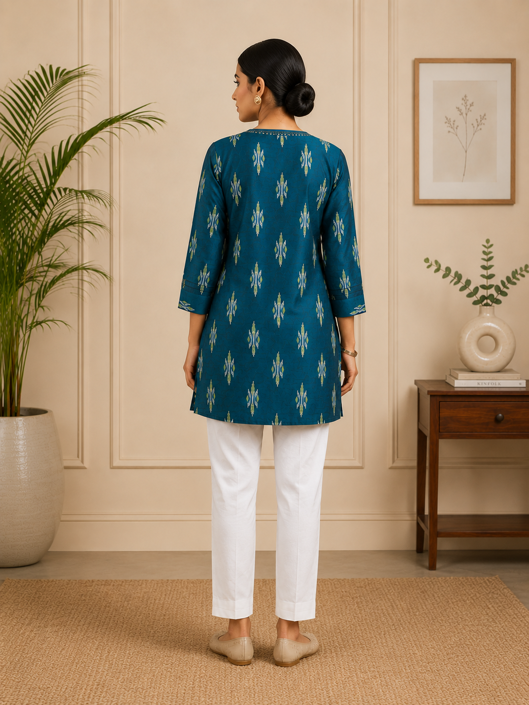 Teal Aura Kurti