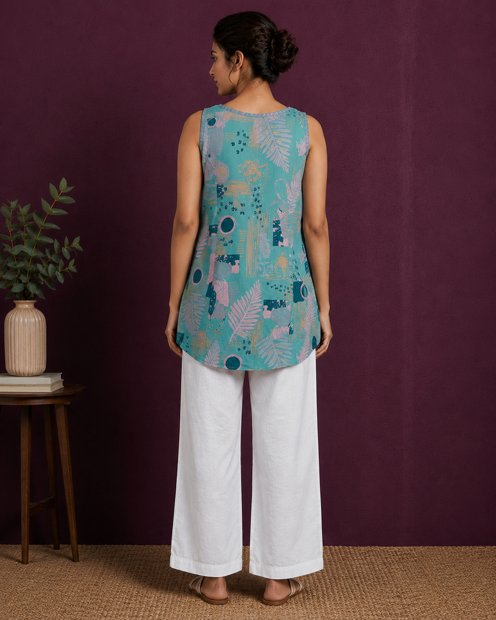 Aqua Muse Printed Tunic