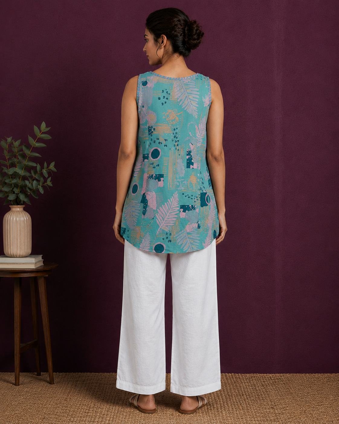 Aqua Muse Printed Tunic