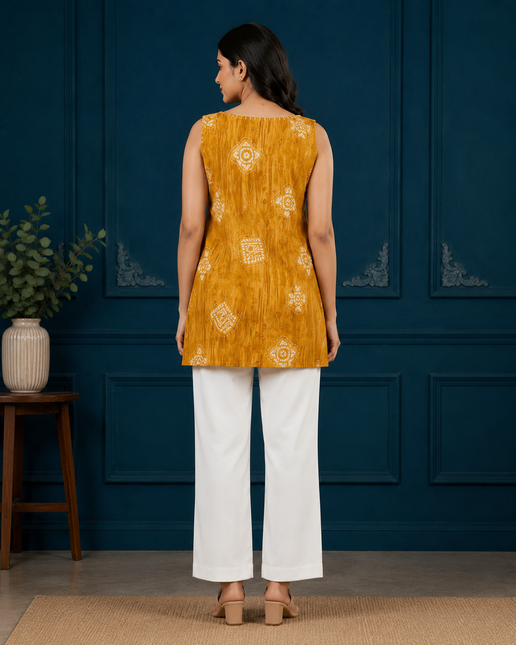 Mustard Muse Sleeveless Tunic