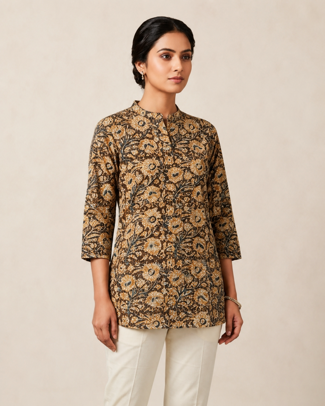 Autumn Bloom Printed Tunic