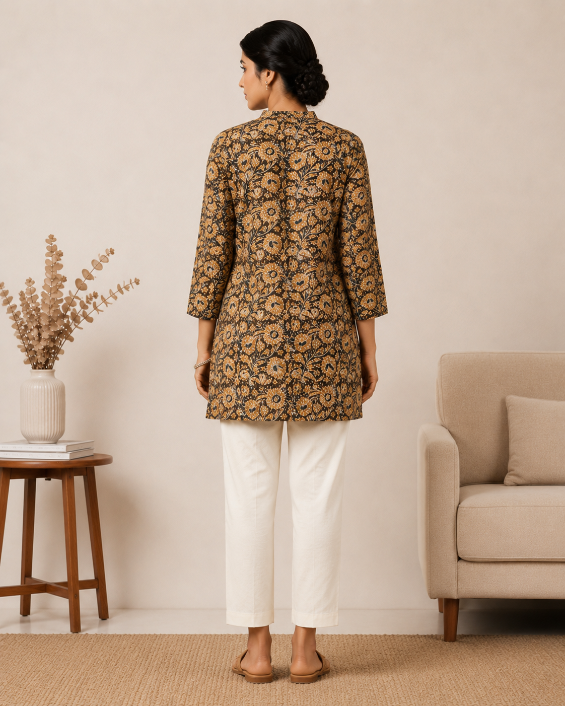Autumn Bloom Printed Tunic