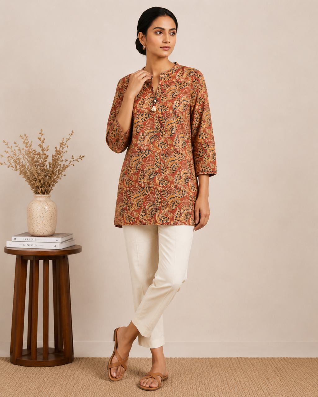 Rust Meadow Printed Tunic
