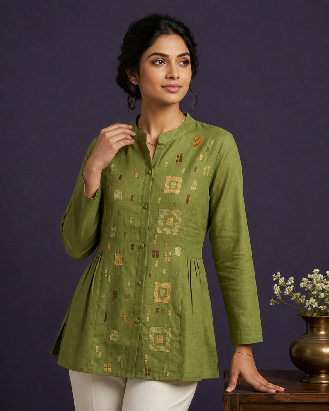 Pixel Charm Short Kurti