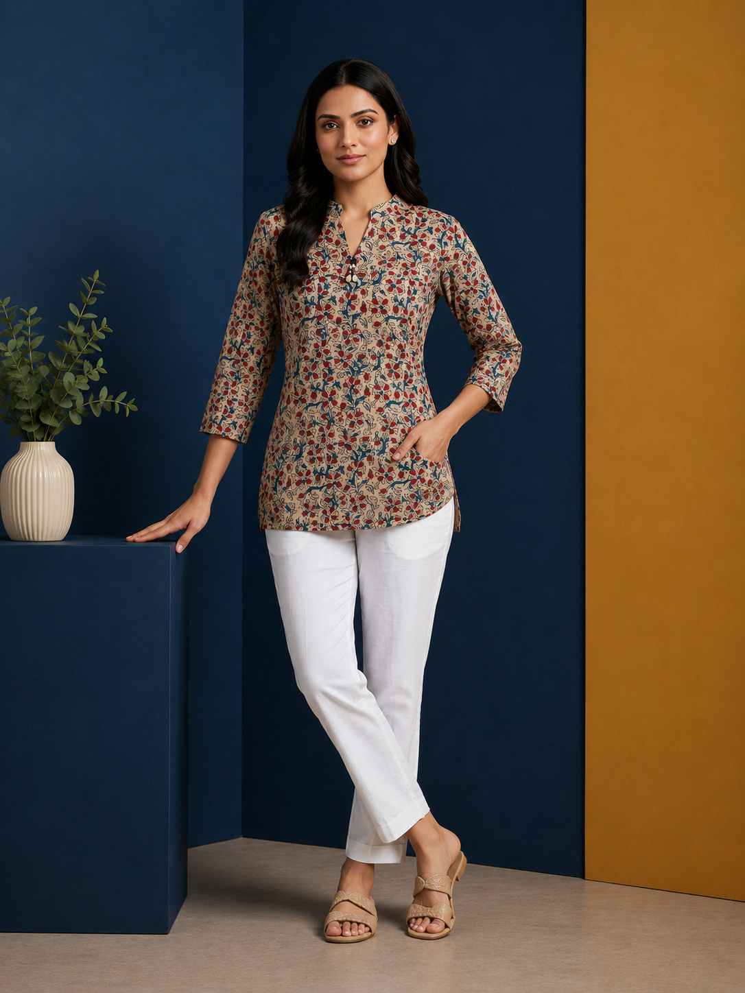 Meadow Printed Short Kurti