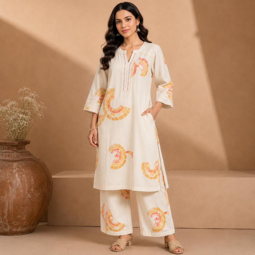 Ivory Bird Co-Ord Set