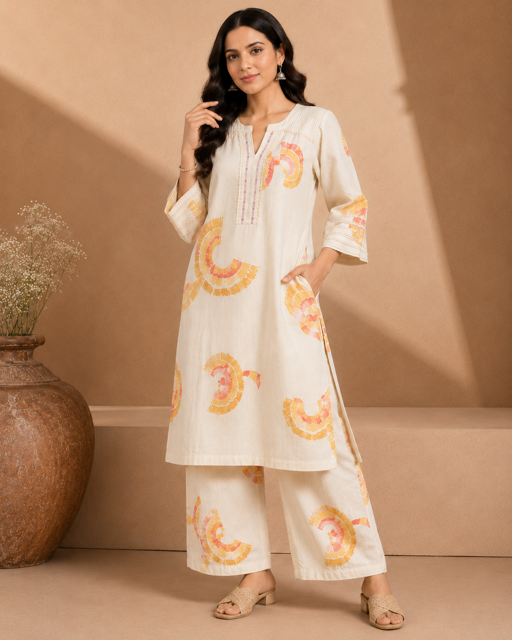 Ivory Bird Co-Ord Set