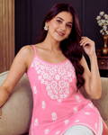 Rayon Chikankari Short Kurti