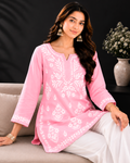 Modal Chikankari Short Kurti