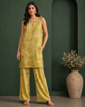 Golden Mirage Mirror Work Co-ord Set