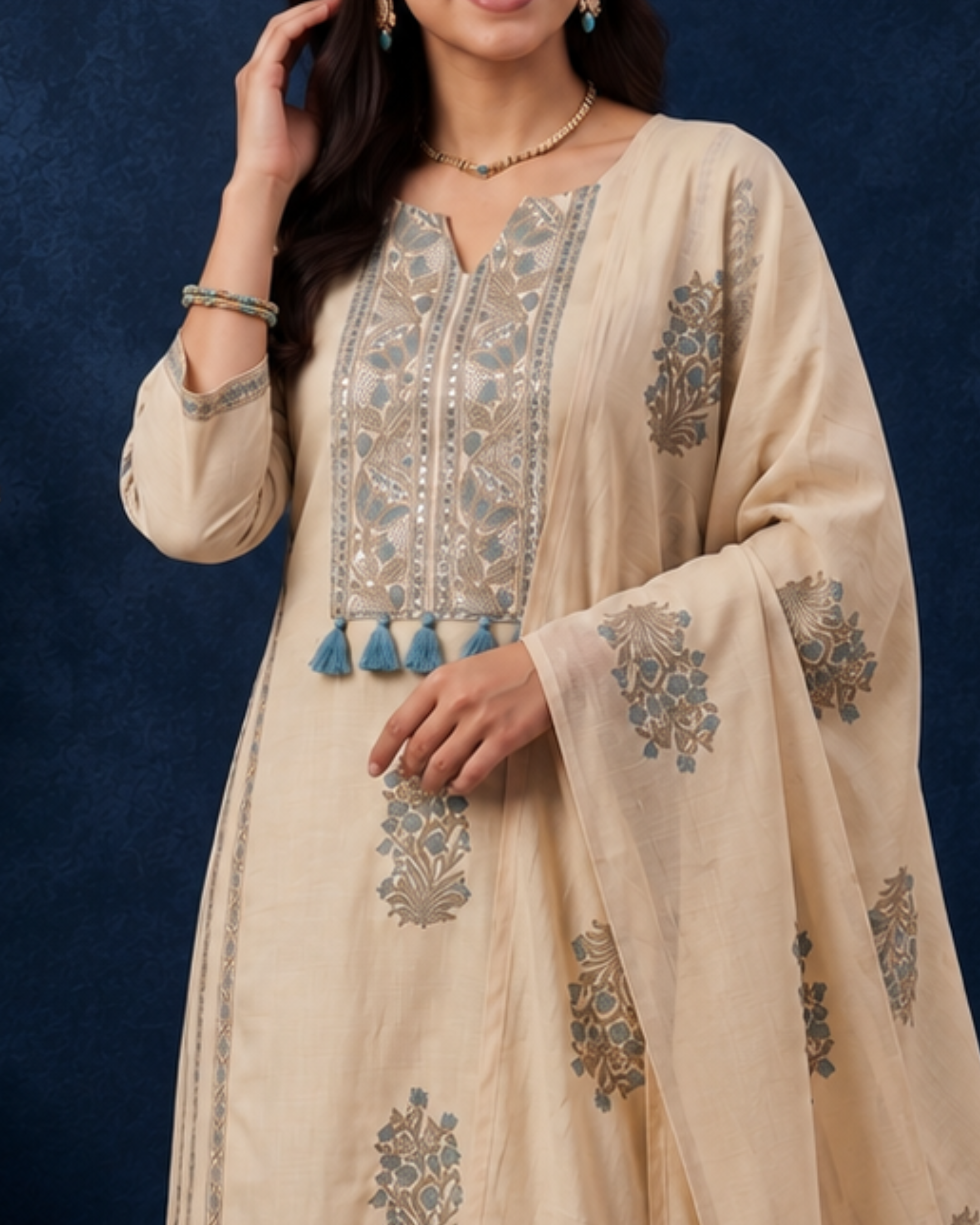 Noor Embroidered Suit Set
