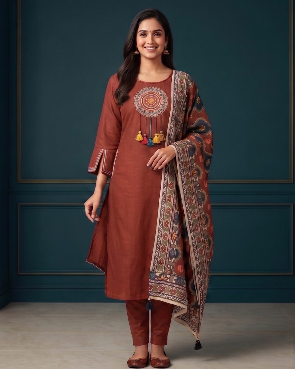 Mandala Charm – 3 Pc Suit Set