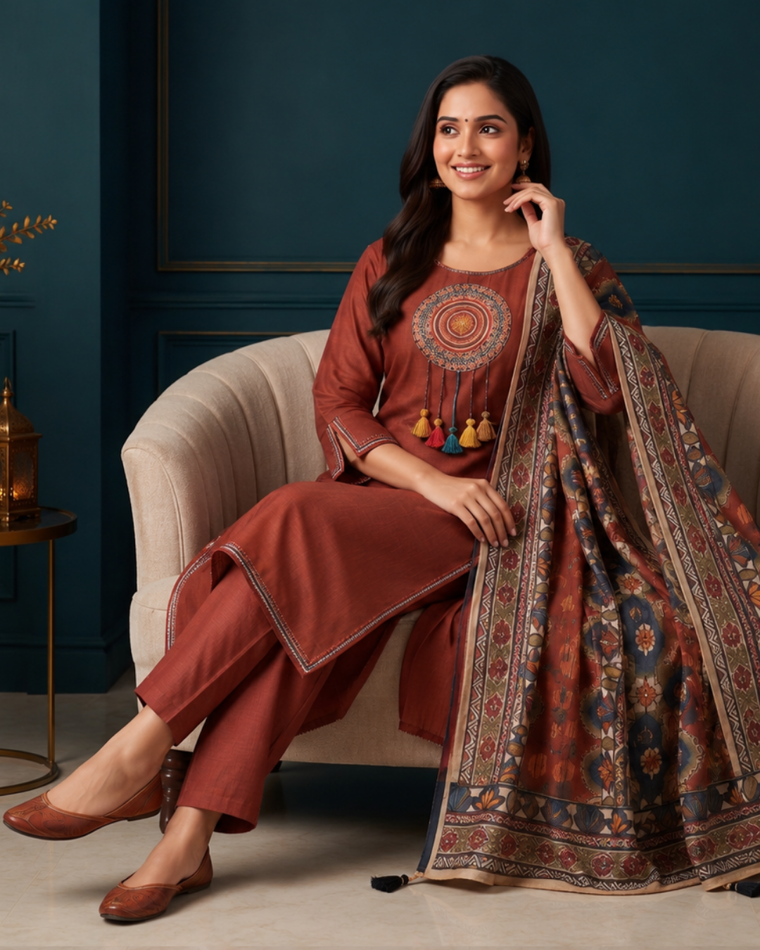 Mandala Charm – 3 Pc Suit Set