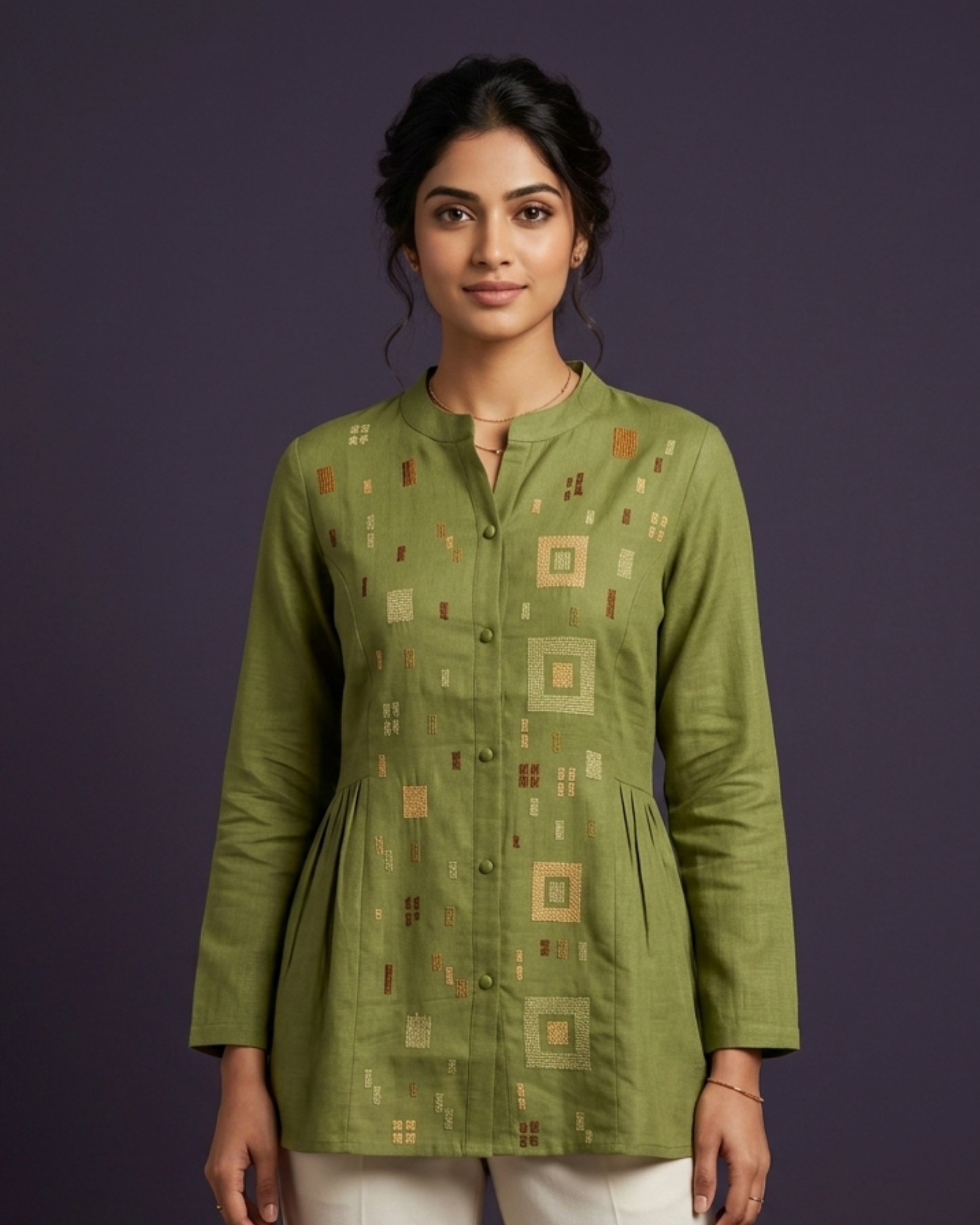 Pixel Charm Short Kurti
